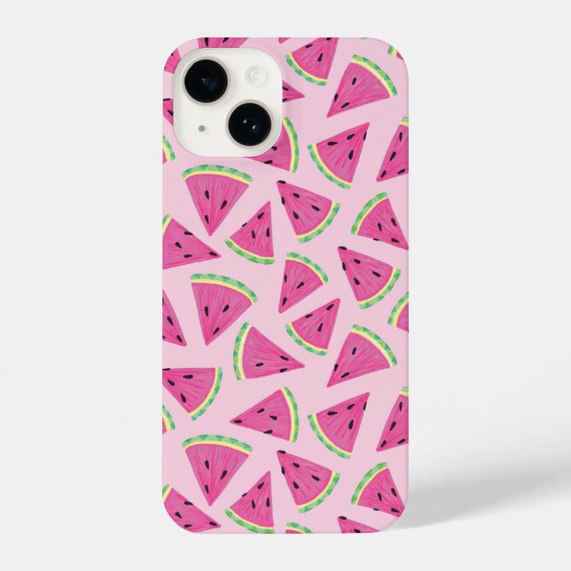 Pink Watermelon pattern iPhone Case (Back)