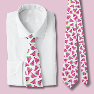 Pink Watermelon Pattern Tie