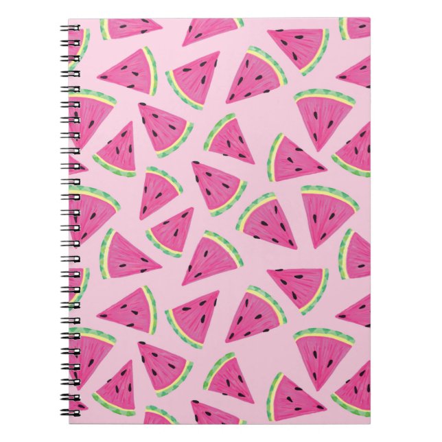 Pink Watermelon Spiral Notebook/Journal Notebook (Front)