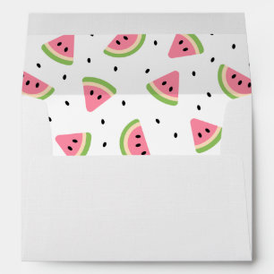 Pink Watermelons, Watermelon Seeds, Summer Pattern Envelope