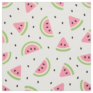 Pink Watermelons, Watermelon Seeds, Summer Pattern Fabric