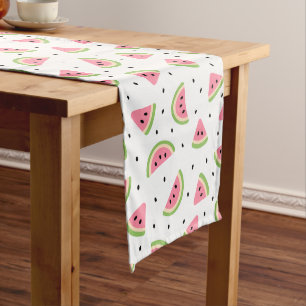Pink Watermelons, Watermelon Seeds, Summer Pattern Medium Table Runner