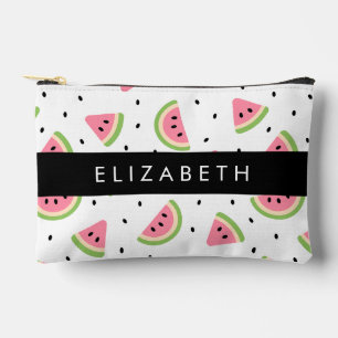 Pink Watermelons, Watermelon Seeds, Your Name Accessory Pouch