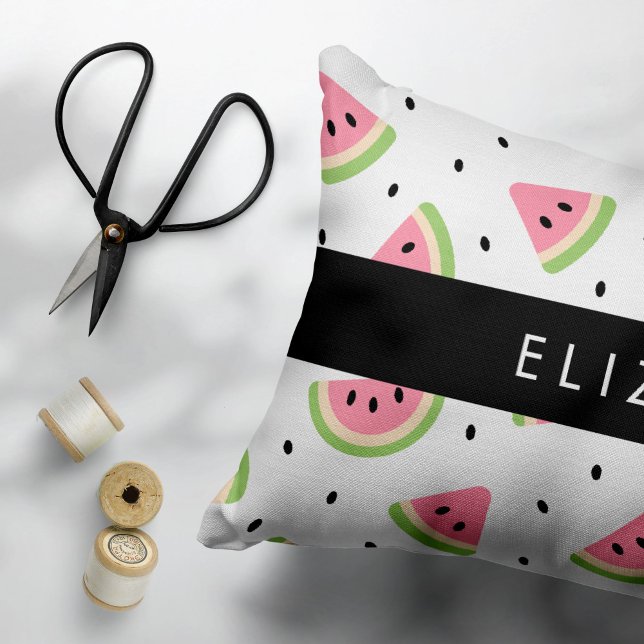 Pink Watermelons, Watermelon Seeds, Your Name Pillowcase (Creator Uploaded)