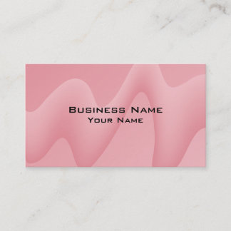Pink Wave Abstract Image. Business Card
