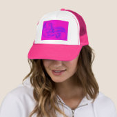 pink wave mermaid trucker hat (In Situ)