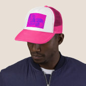 pink wave mermaid trucker hat (In Situ)