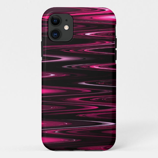 pink waves Case-Mate iPhone case (Back)