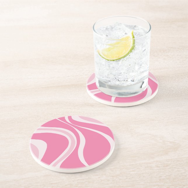 Pink Waves Coaster (Side)