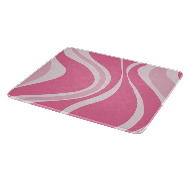 Pink Waves Cutting Board (Corner)