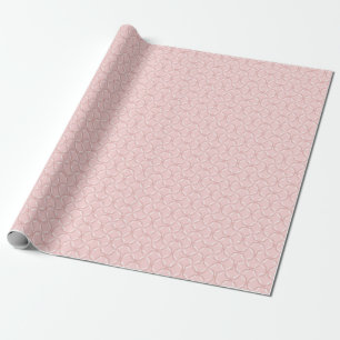 Pink Waves: Seamless Chic Pattern Wrapping Paper