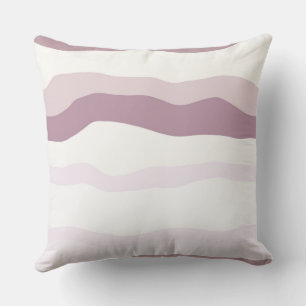 Pink Wavy Stripes Cushion