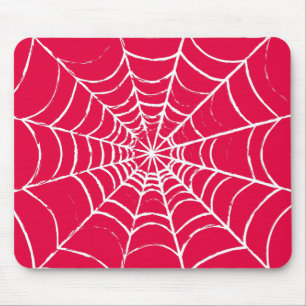 Pink Web Mouse Pad
