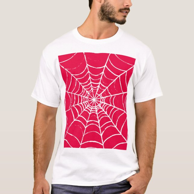 Pink Web T-Shirt (Front)