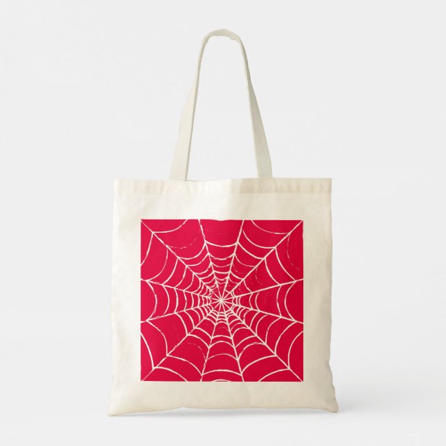 Pink Web Tote Bag (Back)