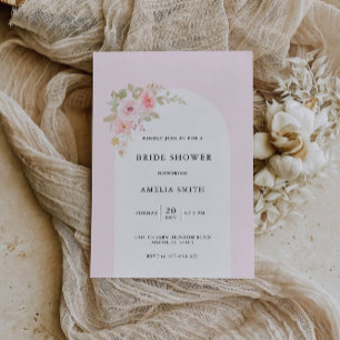 Pink Wedding Bridal Shower Invitation