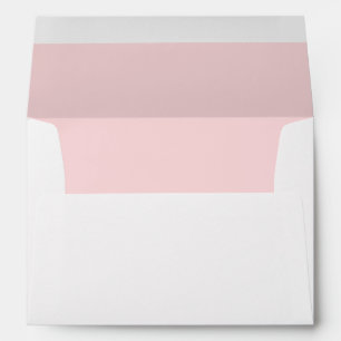 Pink Wedding Elegant Modern Return Address Envelope