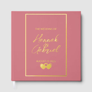 Pink Wedding Guest Book