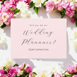Pink Wedding Planner Proposal  Invitation