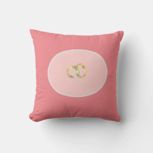 Pink Wedding Ring Cushion