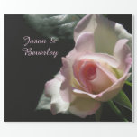 Pink Wedding Rose Wrapping Paper<br><div class="desc">Pink wedding Rose: First love,  Innocence,  Healing. Perhaps the most famous couple ever was Mary and Joseph and Jesus and Mary and the depth of her love for Jesus.</div>