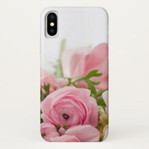 Pink Wedding Roses iPhone X Case
