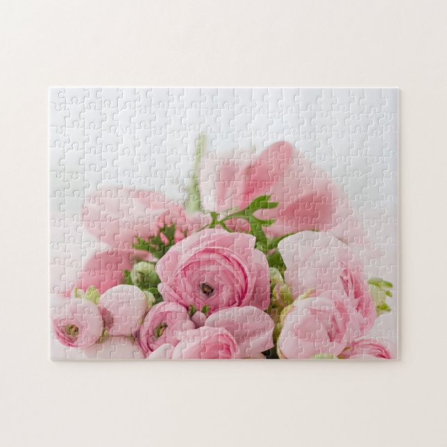 Pink Wedding Roses Jigsaw Puzzle (Horizontal)
