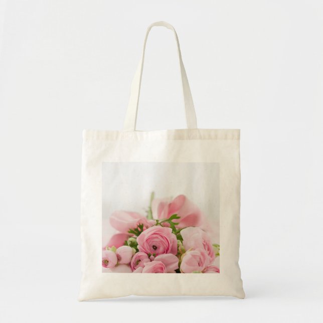 Pink Wedding Roses Tote Bag (Front)