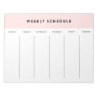 Pink Weekly Schedule