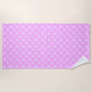 Pink Werewolf  Beach Towel