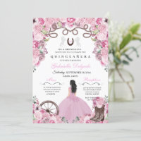 Pink Western Charra Girl Ranchero Quinceanera