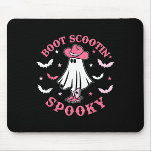 Pink Western Halloween Cowboy Ghost Boot Scootin S Mouse Pad
