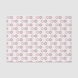 Pink Western Sheriff Star Tissue Paper