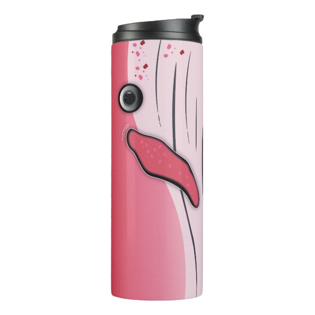 Pink whale thermal tumbler (Rotated Left)
