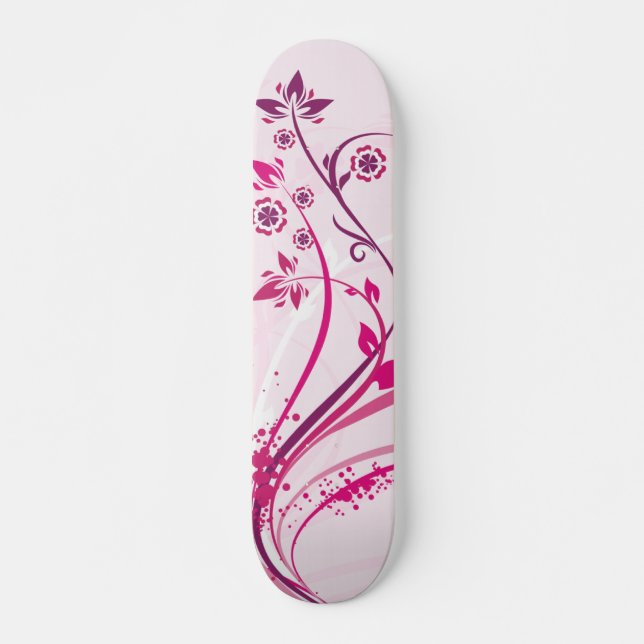 Pink Whimsy Skateboard (Front)