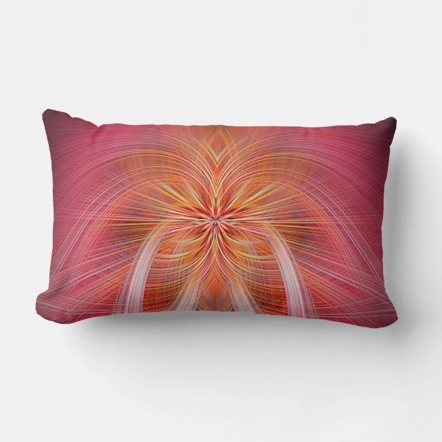 Pink Whispers  Lumbar Cushion (Front)