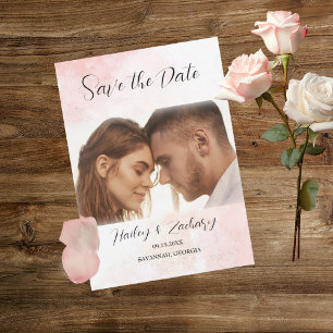 Pink Whispers Wedding Save The Date