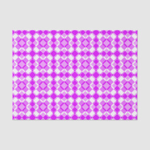 Pink White Abstract Pattern Tissue Paper