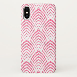 Pink & White Art-Deco Geometric Pattern Case-Mate iPhone Case