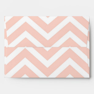 Pink & White Chevron Modern Invite Envelope