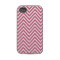 Pink White Chevron Zig Zag iPhone 4 Case