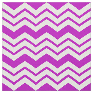 Pink White Chevron Zigzag Pattern Design  Fabric