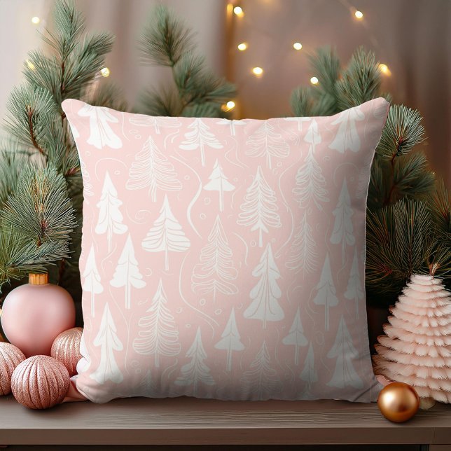 Pink White Christmas Pattern#6 ID1009 Cushion (Creator Uploaded)