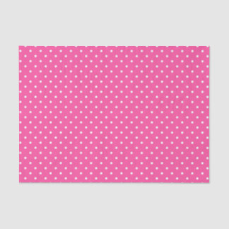 PINK & WHITE EASTER POLKA DOTS TISSUE PAPER
