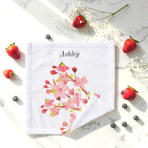 Pink White Floral Cherry Blossom 