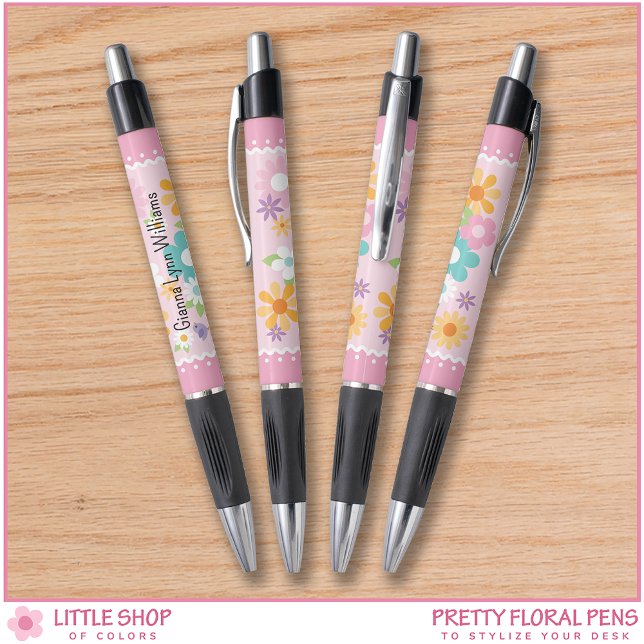 Pink White Floral Monogram (Creator Uploaded)