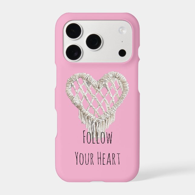 Pink White Laced Heart (Back)