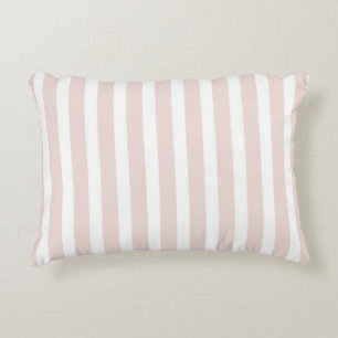 Pink White Lavender Stripes Decorative Cushion