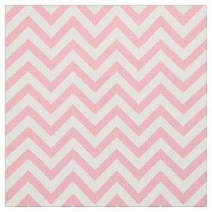 Pink, White LG Chevron ZigZag Pattern 12I Fabric