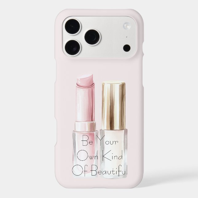Pink White Lipstick Ivory Nail Polish (Back)